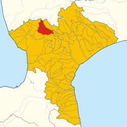 Map of Decollatura (Province of Catanzaro, region Calabria, Italy 2024)